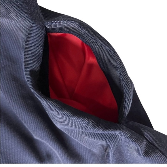 Tommy Hilfiger Sleeveless Navy Blue & Red Belted Dress Fit & Flare Dress Size 10 - Picture 6 of 12